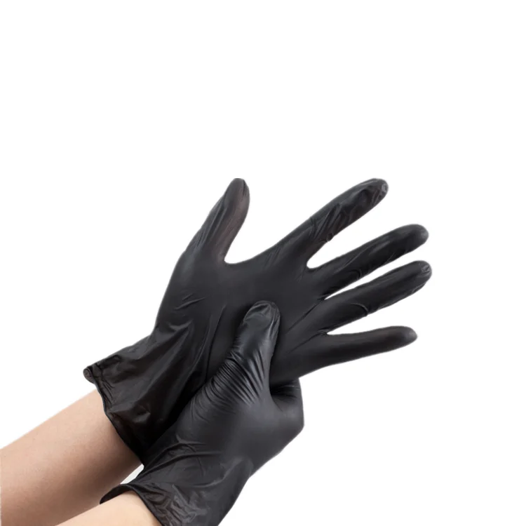 Racing Cleaning Gloves Food Industry Oil Resistant Pure Rubber Latex Labor Protection Blend Mixed Nitrile Household Gloves black