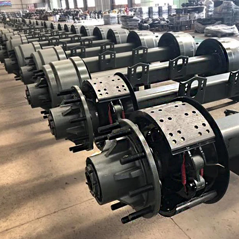 Heavy Duty Semi Trailer Spare Parts Rear Trailer Axle and Trailer Suspension