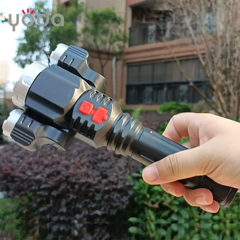 ABS plastic usb rechargeable triple led low price led flashlight for emergency use