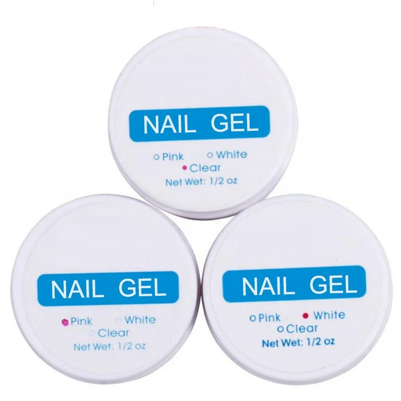 15ML 3 Colors Nail Extension Gel Polish Quick Building Nail Art UV Gel for Crystal False Nails