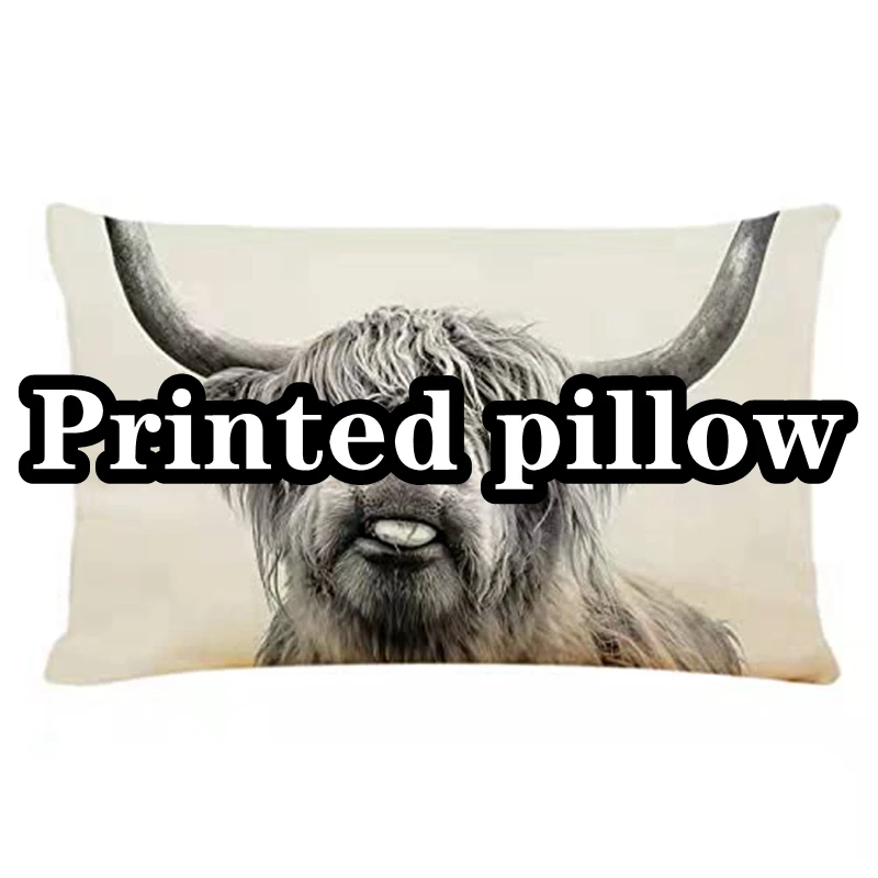 New design print picture on cheap bridal gifts leopard printing satin Printed pillow with great price