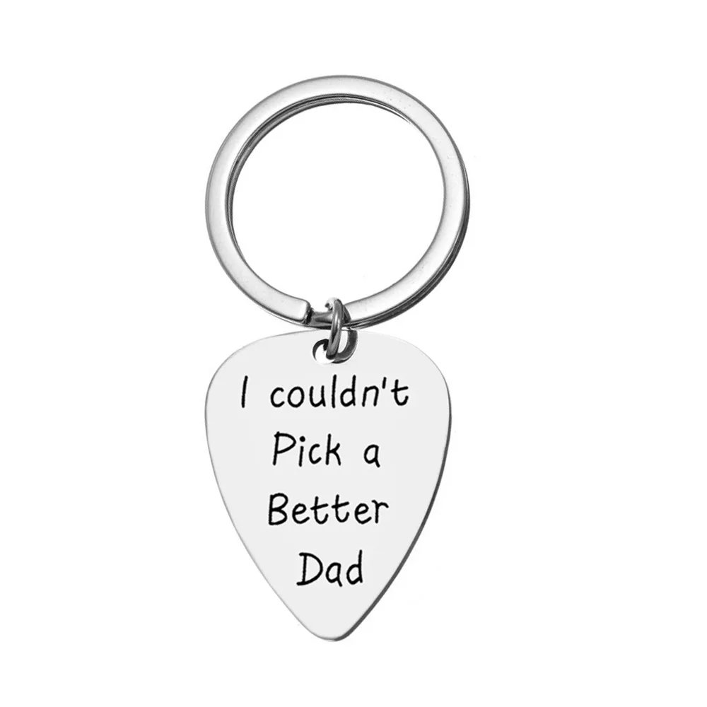 Guitar Pick Friend Keychain for Men I couldnt Pick a Better Friend dad Keychain Funny Best Friend KeyRing Charm guitar key chain