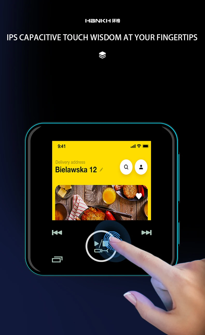 button  music mp3 player