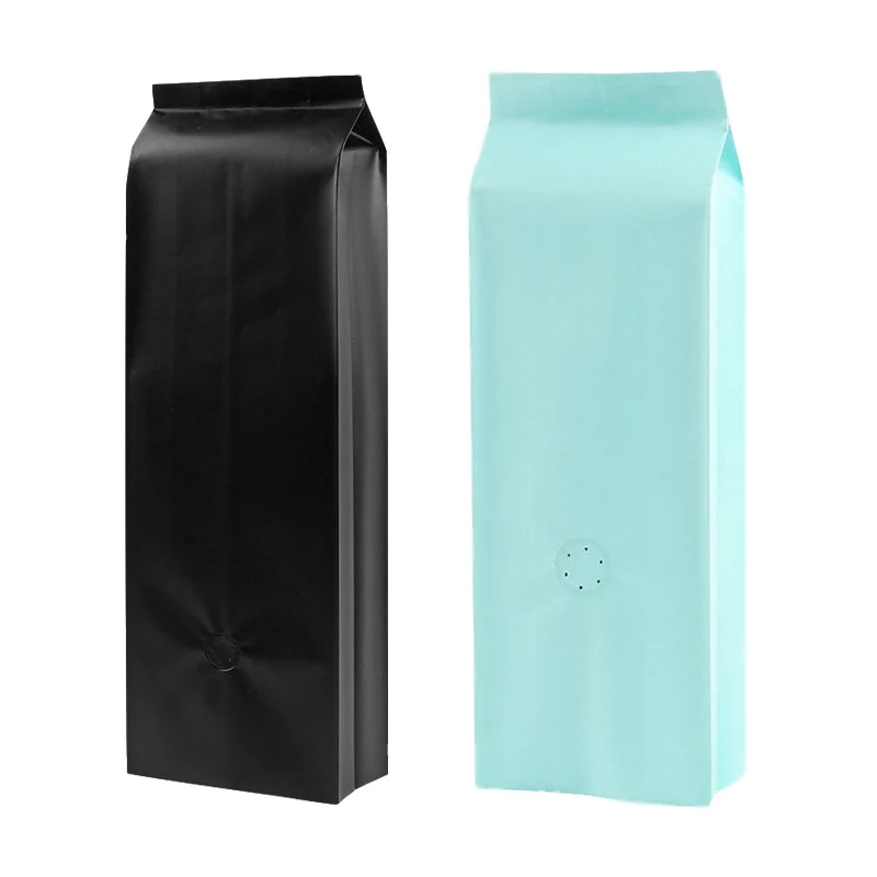 In Stock 250g 0.5Lb Small Digital Custom Printing Indonesia Black Roast Gusseted Side Gusset Coffee Bag
