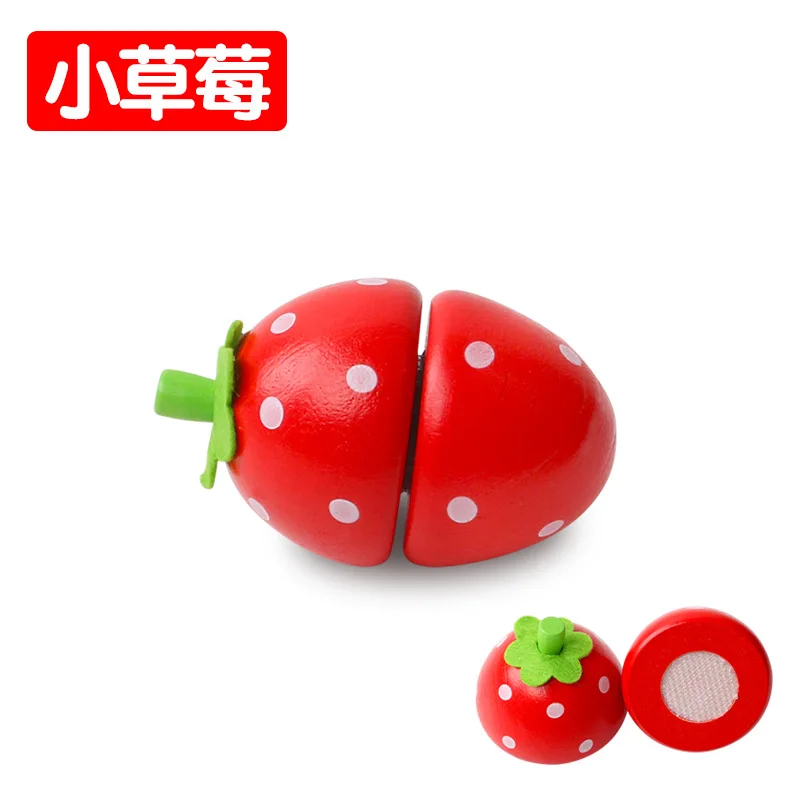 Wooden Slicer Fruit Vegetable Paste Cutting Simulation Kitchen Fruit Cutting Toys