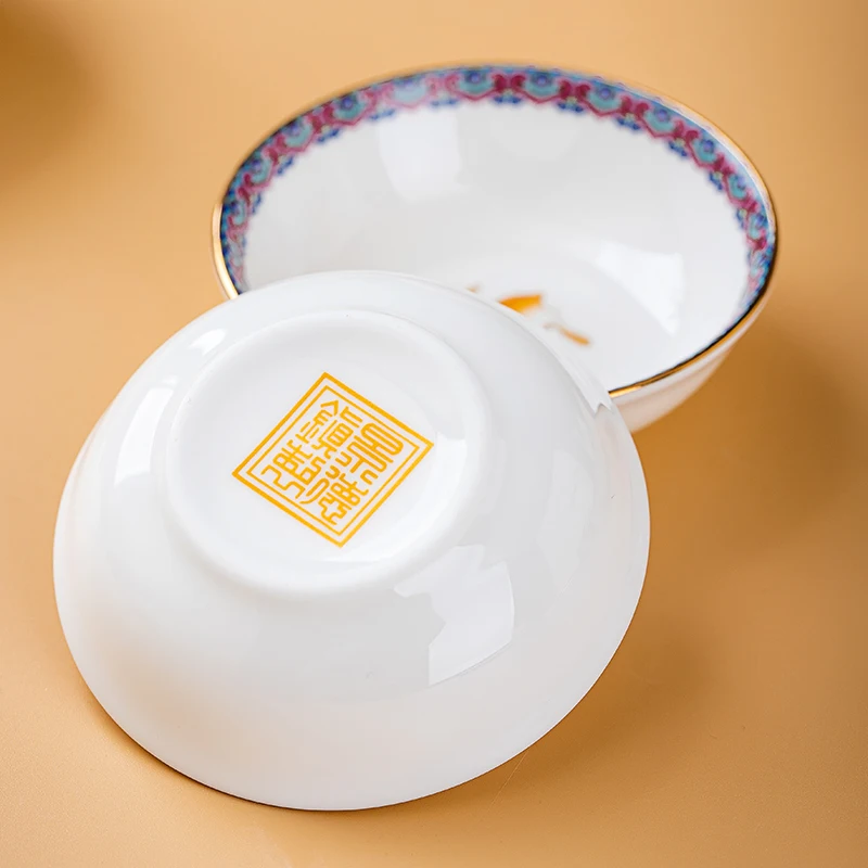 4 inch creative gift dish Jingdezhen high temperature non-toxic soy sauce dish Export high-end hotel dish household goods