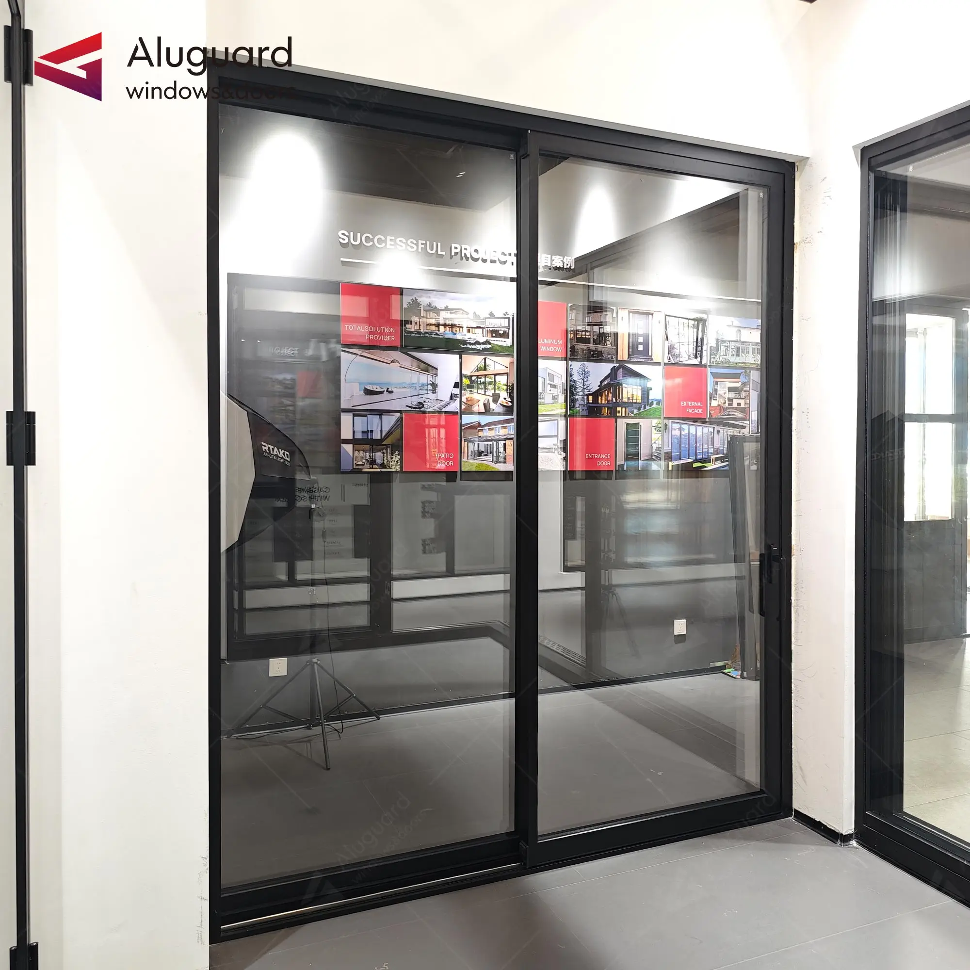 Modern design arch aluminum sliding door  American standard accessories door New design  slide door with hanging profile