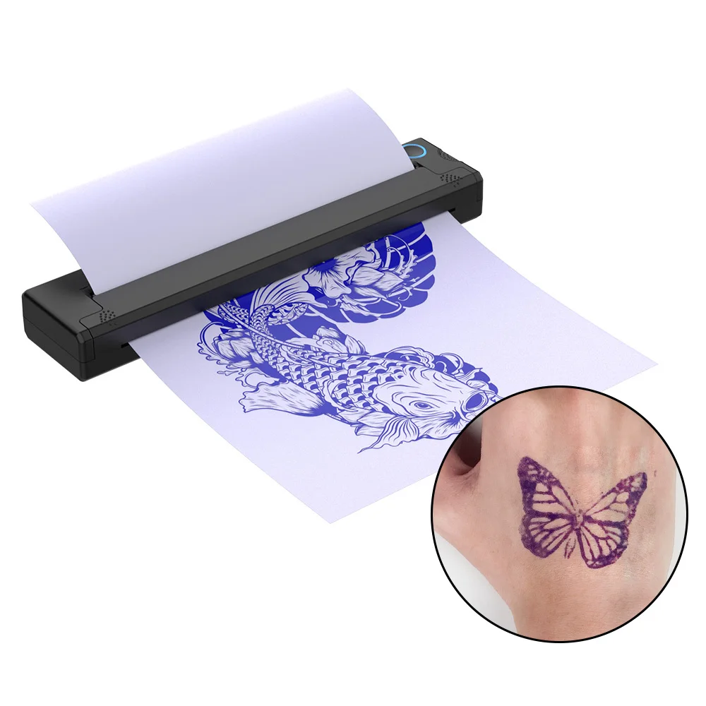 RYYES AMZ Hot Sale Compatible with iOS/Android Portable Tattoo Printer Tattoo Transfer Thermal Copier Machine