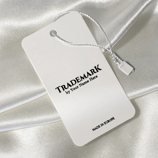 High quality brand logo embossed logo color printing luxury cotton paper hanging tag