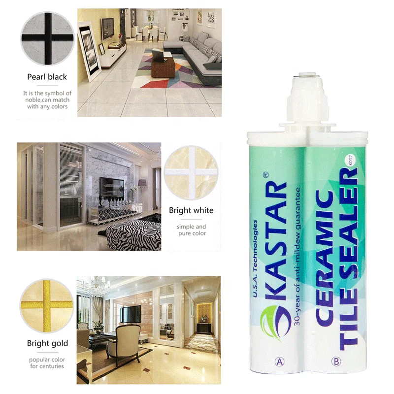 26 Colors Liquid Decorative Waterproof Epoxy Resin Sealant Grout Tube Ceramic Tile Gap Filling