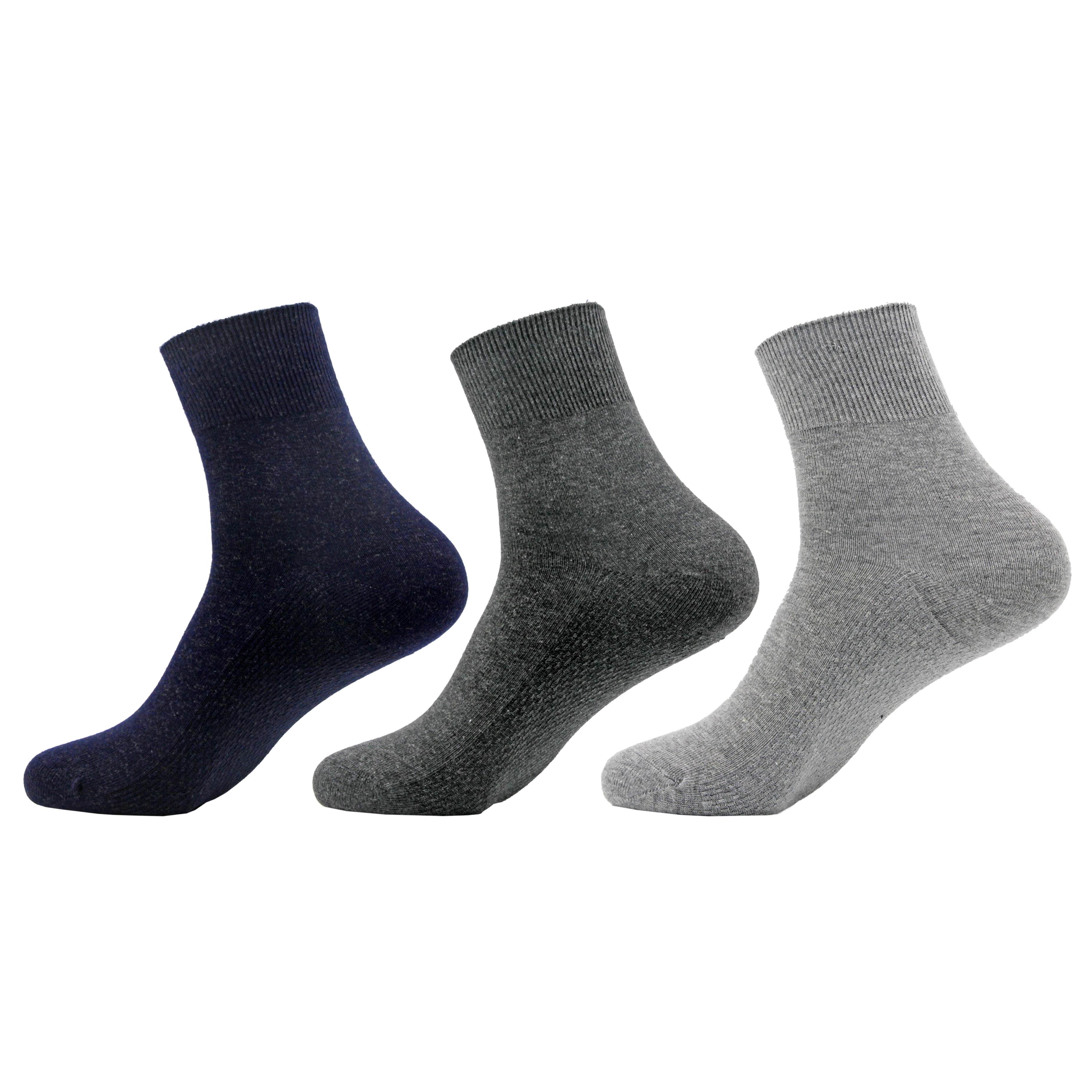 Sliver Fiber Loose Fit Socks Antimicrobial For Good Blood Circulation Diabetic Soft Seamless Toe Binding Sock For Sport Shoes
