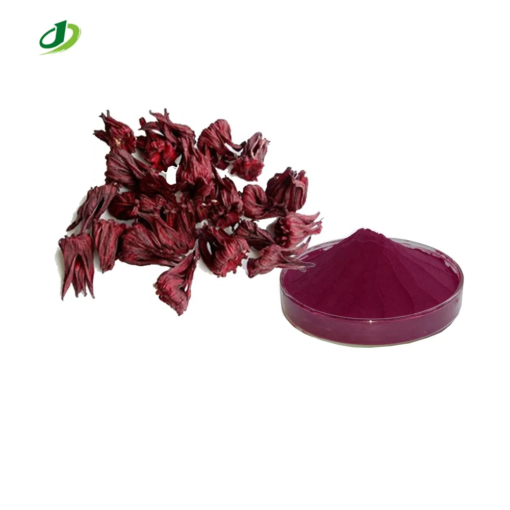 Hibiscus Flower Extract/ Roselle extract powder Anthocyanidins 25% UV/ Polyphenols