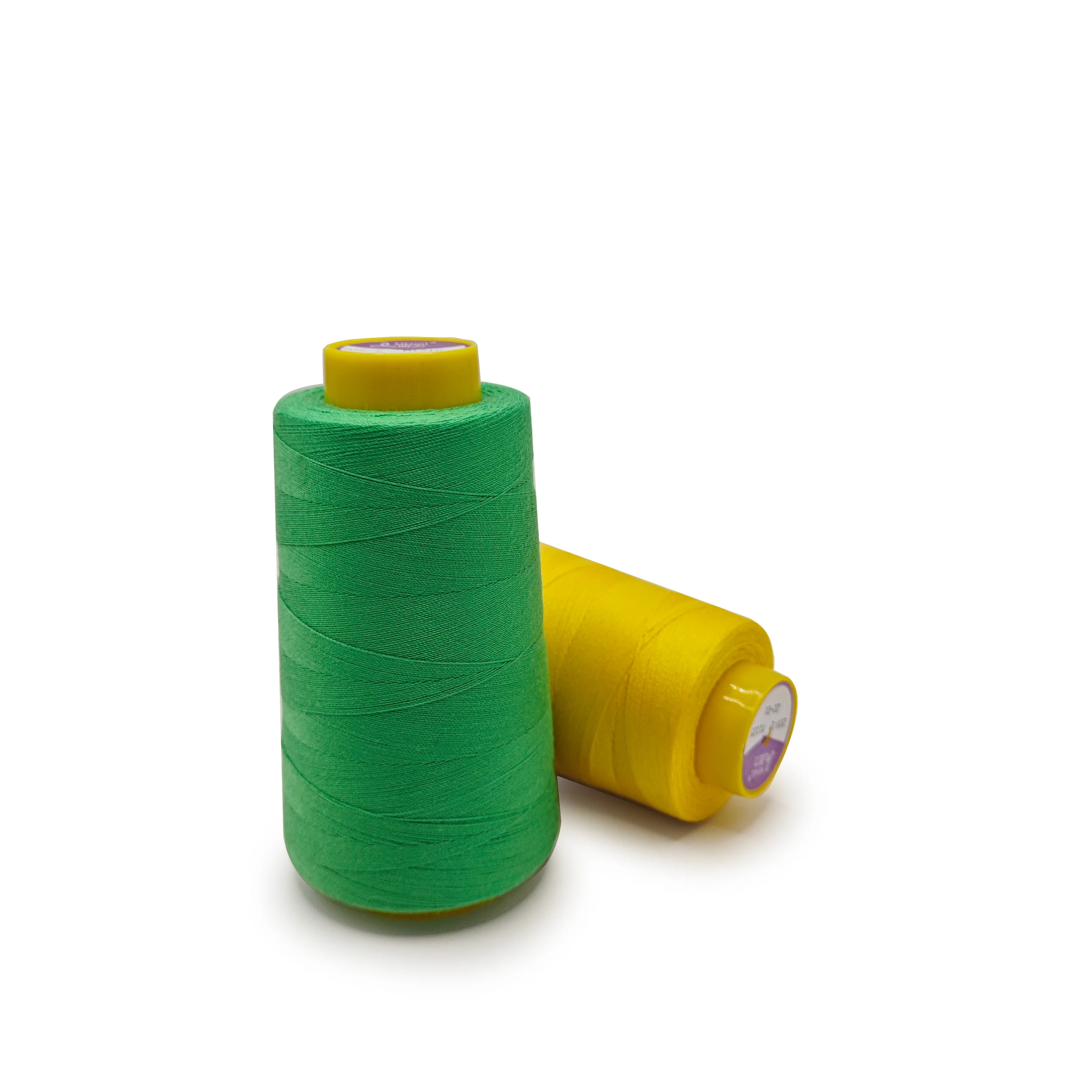 stock lot 40/2 50/2 polyester raw sewing thread price for Overlock thread