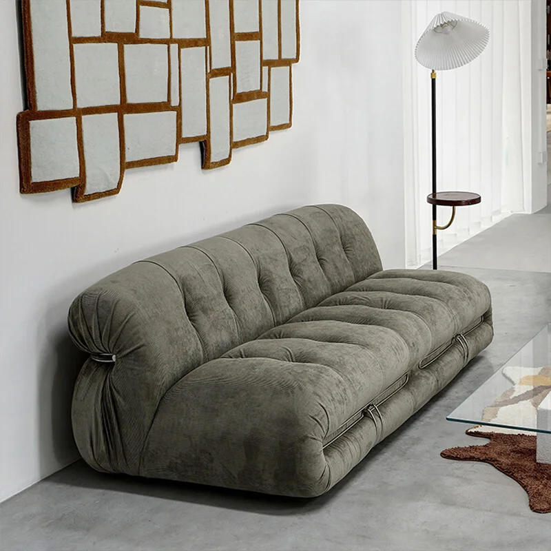 Villa small comfy corner sofas living room 2 seater settees upholstered white boucle luxury modern sofa for bedroom