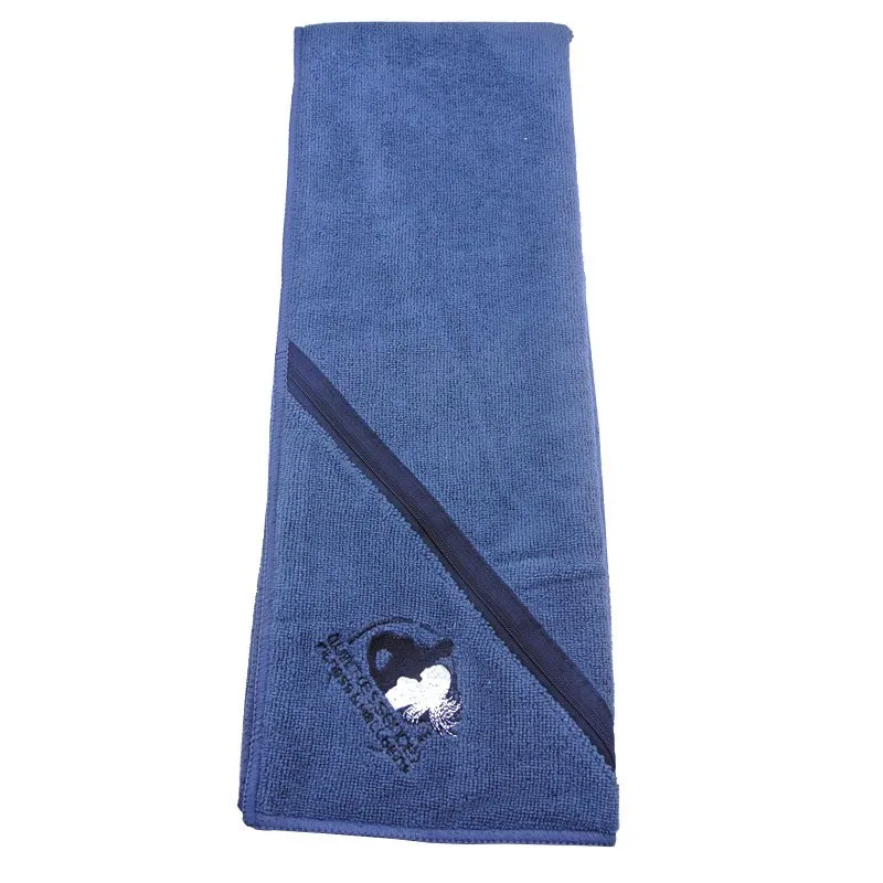 High Quality Outdoor Gym Towel Custom Pattern Sweat Absorbent Towel Microfiber Sports Towel with Zipper