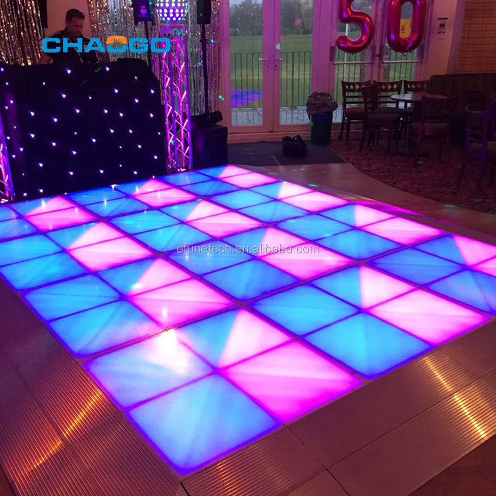 China Factory Wholesale 3D Led Video Interactive Dance Flooring Led Display Dance Floor Lights