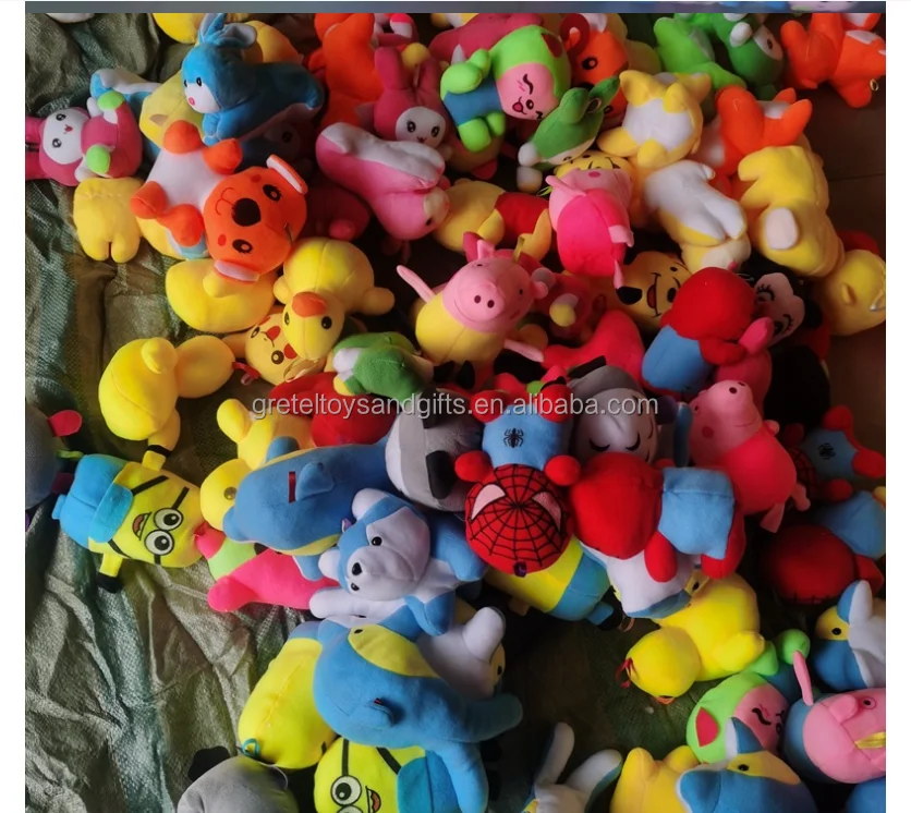 Factory 7-10cm Crane Machine Mini Plush Toy Vending Machine Doll claw Machine Plush stuffed Animal Toys With Keychains