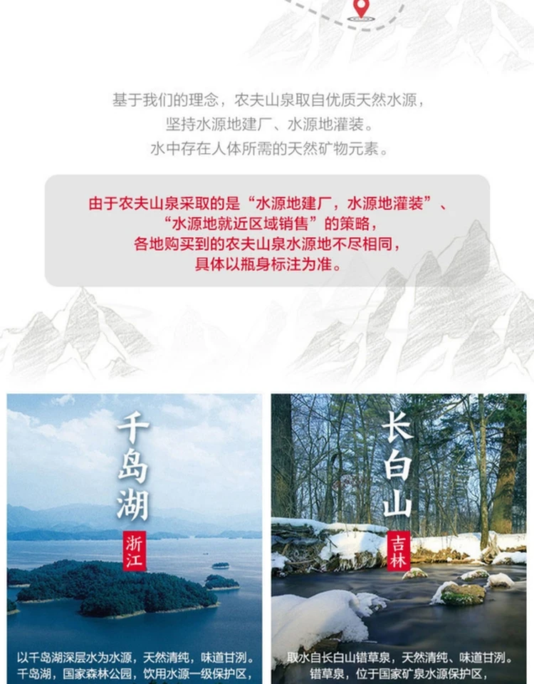 Pure Water Production Plastic Bottle Packaging Clean High Quality Nongfu Spring Natural Drinking Water 380ml