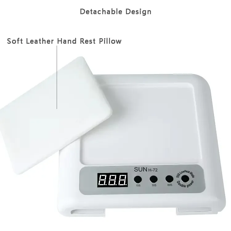 Low Price Wholesale Nail Curing Lamp Machine Nail Art Tools UV Light Leather Foldable Hand Pillow Nail Lamp