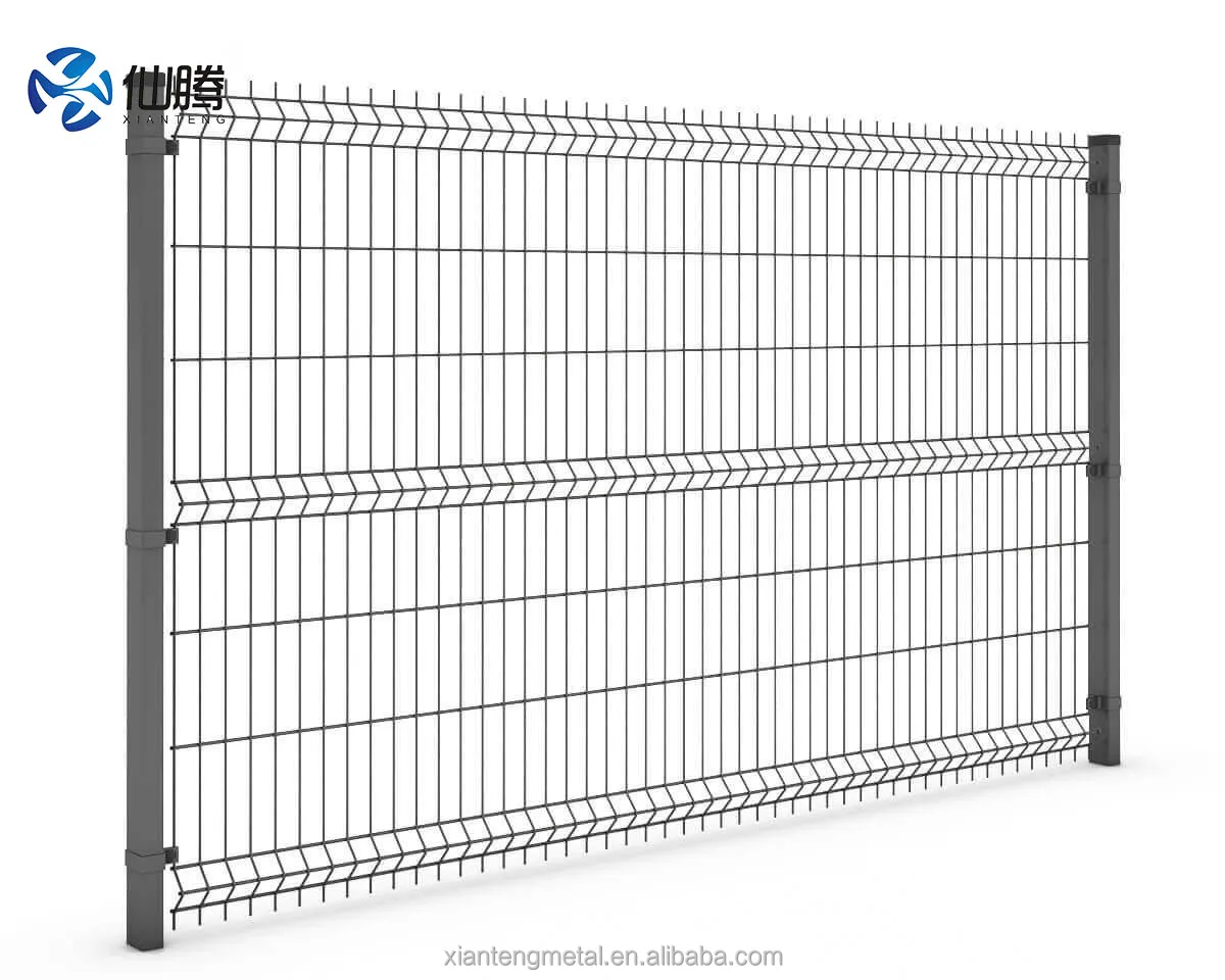 Manufacturer 3D Anti-climbing Wire Mesh Fence Trellis 3D Powder Coated Metal Fence Panels Garden 3D Fence for Plant Field