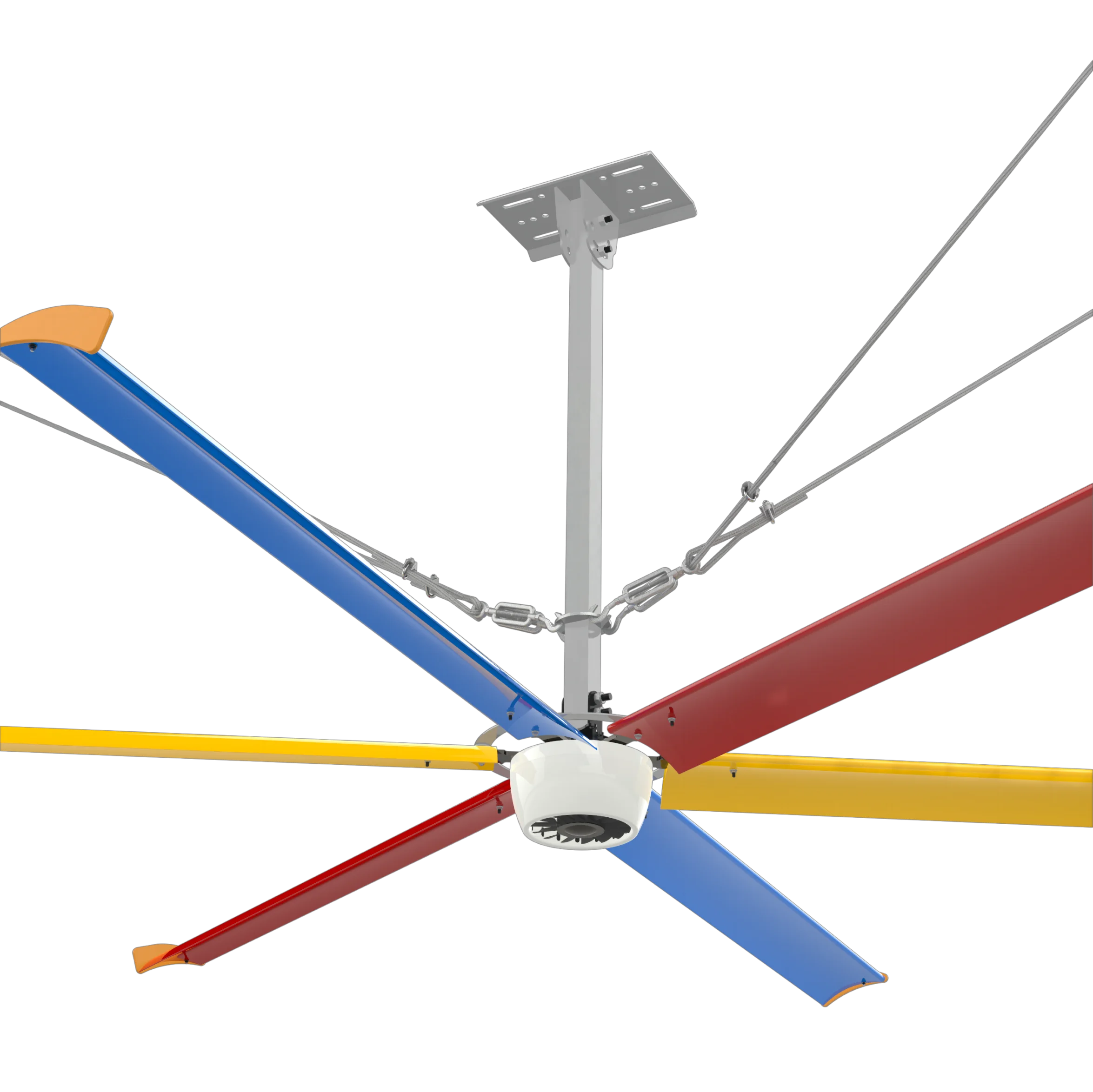 11ft  Large Air Volume 0.5KW Commercial HVLS Ceiling Fans