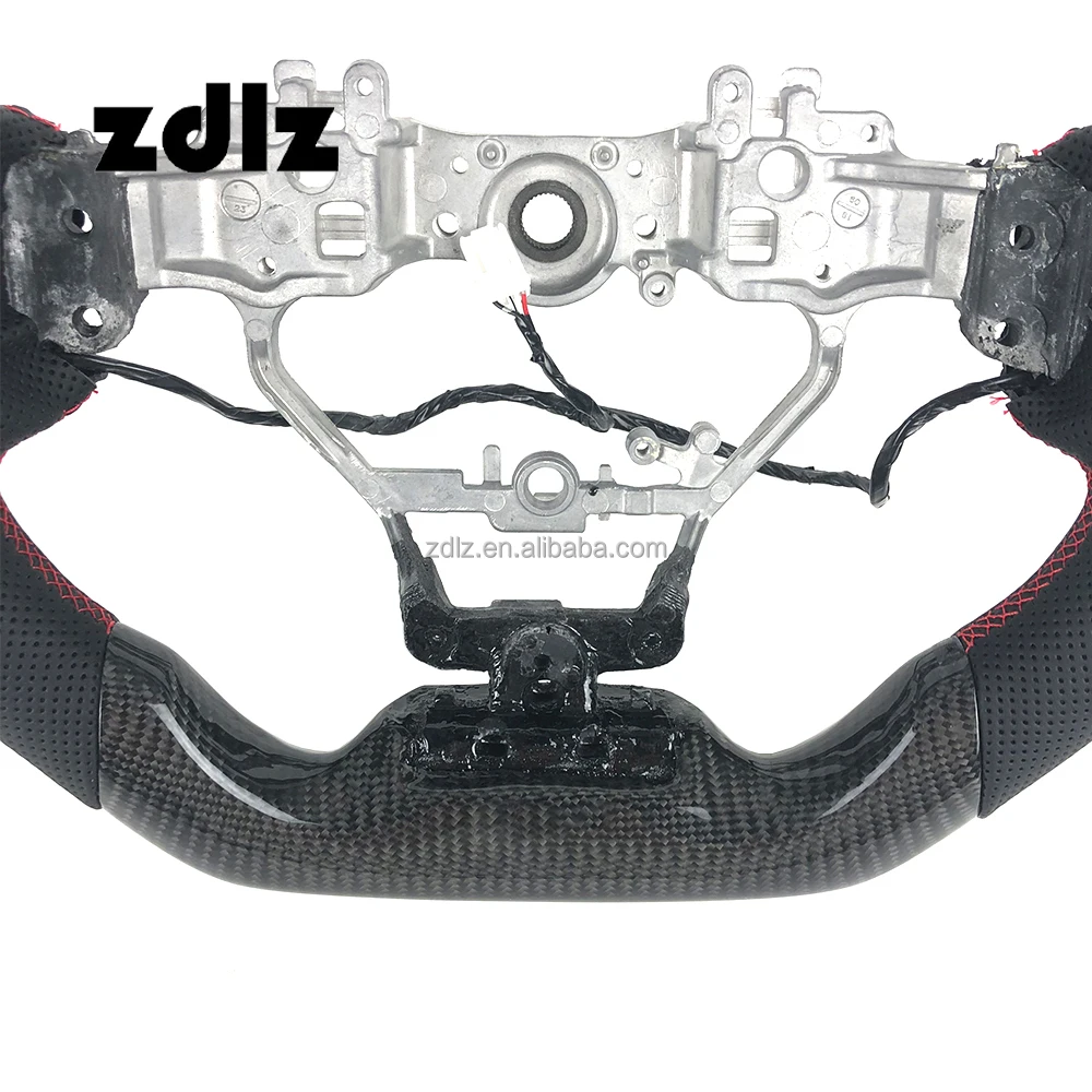 For Lexus IS250 IS350 ES ES300 GS GS350 NX CT200 RC custom perforated leather carbon fiber steering wheel with paddle shifters
