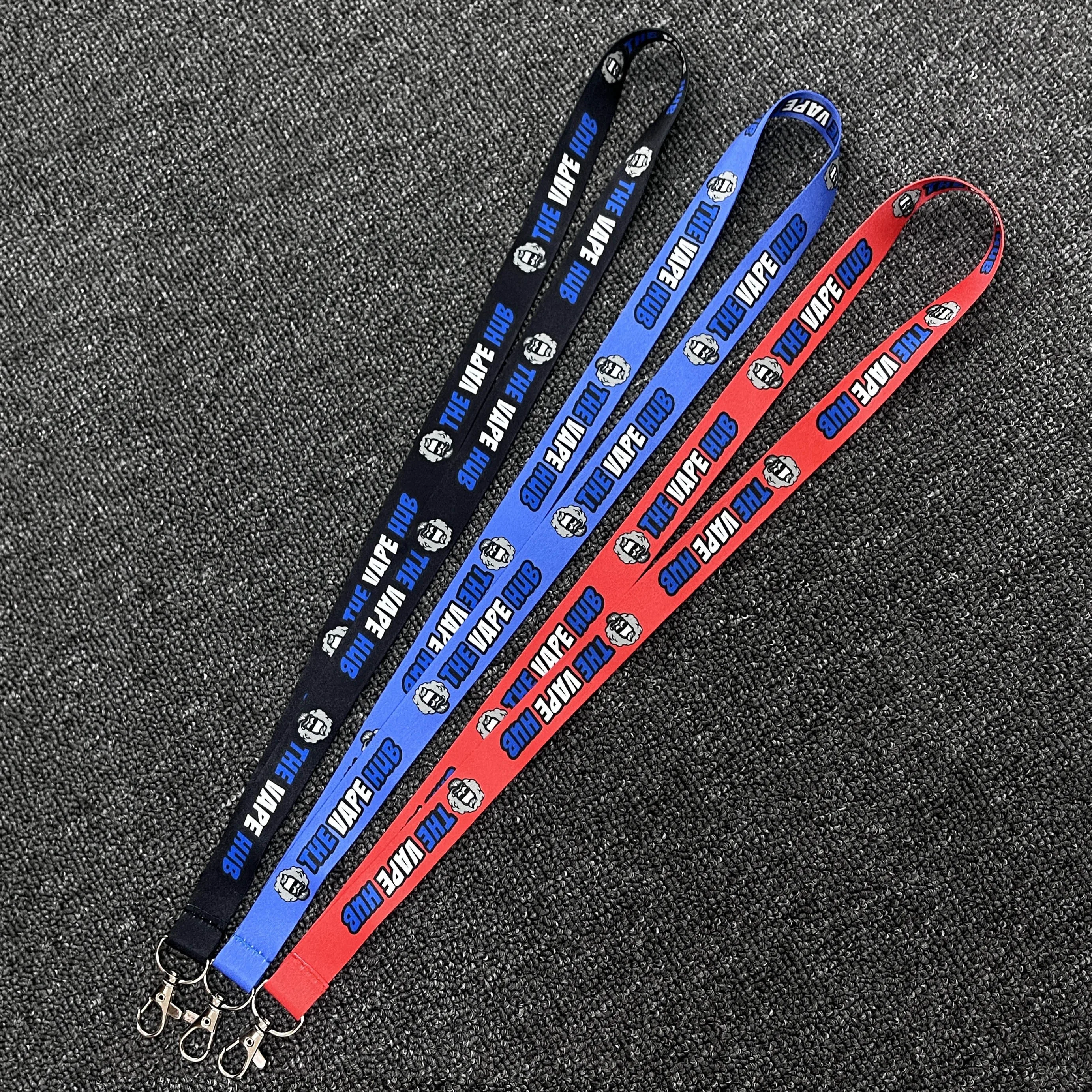 Promotional Lanyards No MOQ Printed Cheap Lanyard OEM Sublimation Polyester Nylon Lanyard Safety With Logo Custom ID Holder&Card