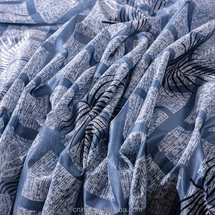 Tricot Fabric 100polyester Recycling Mattress Fabric Printed Knitting Mattress Fabric