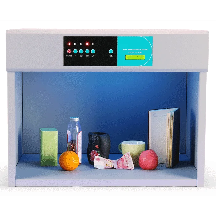 2021 6 Light Sources D65 TL84 F UV CWF U30 Color Assessment Light Box Color Matching Cabinet Benchtop Spectrophotometers