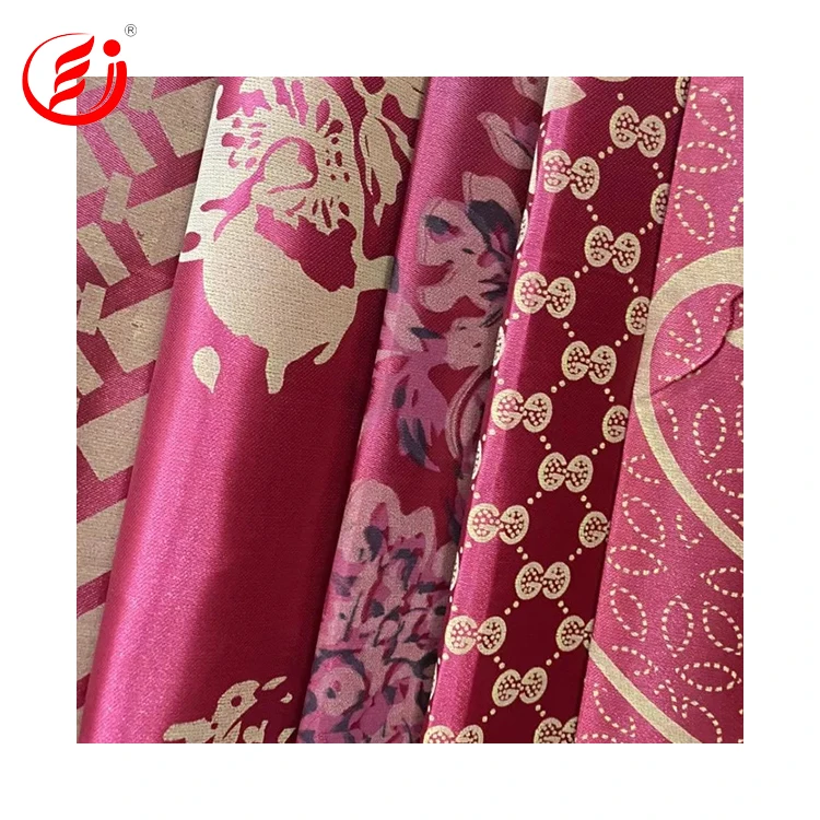 Cheap polyester satin fabric 100% polyester Satin fabric for mattress use