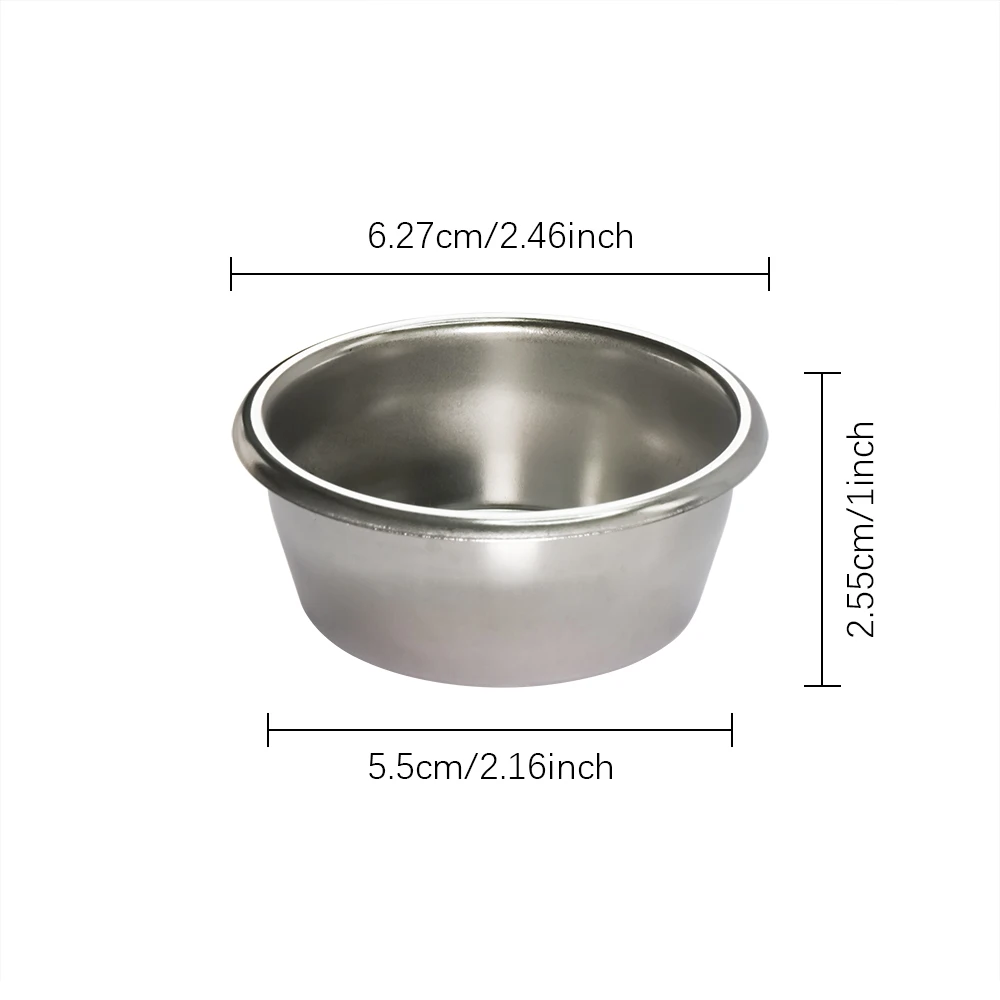 Customized 1PCS 54mm 2-Cup Coffee Filter Basket Stainless Steel Portafilter Container Reusable Washable Basket