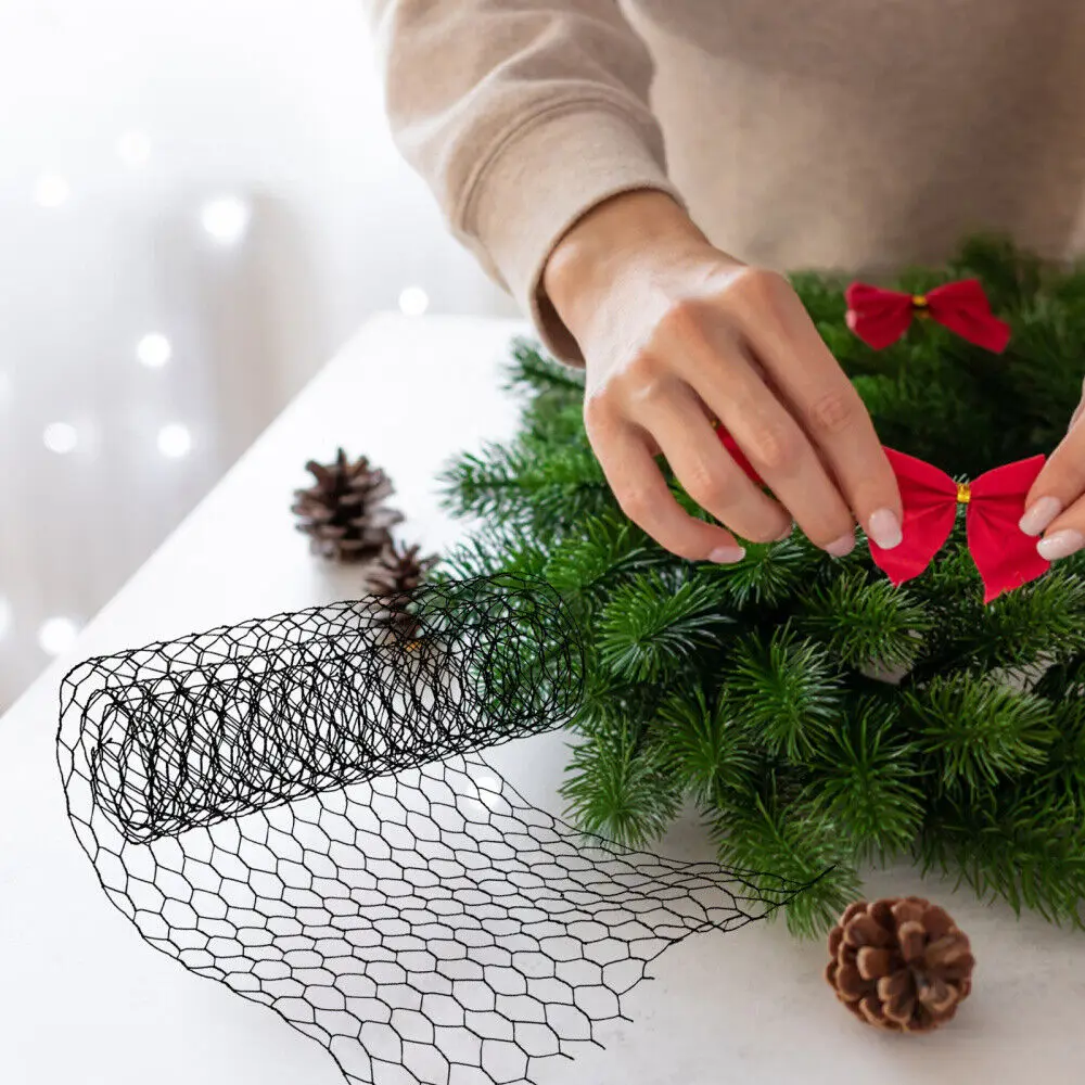 Wholesale High Quality 20cmx20m Garden Green Hexagonal Fine Mesh Chicken Wire Mesh Roll Florist Rolls
