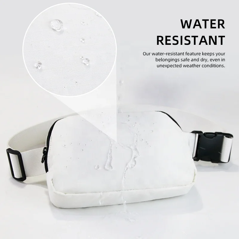 New Design YKK Large Fitness Sport Bum Bag Fanny Pack Running Wholesale Women Zipper Waist Bags Unisex With Adjustable Strap