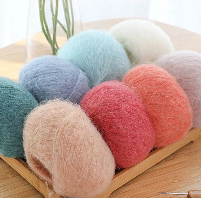 Hot Sale 1/13NM Wool Mohair Yarn 58% Acrylic 33% Nylon 9% Wool Yarn