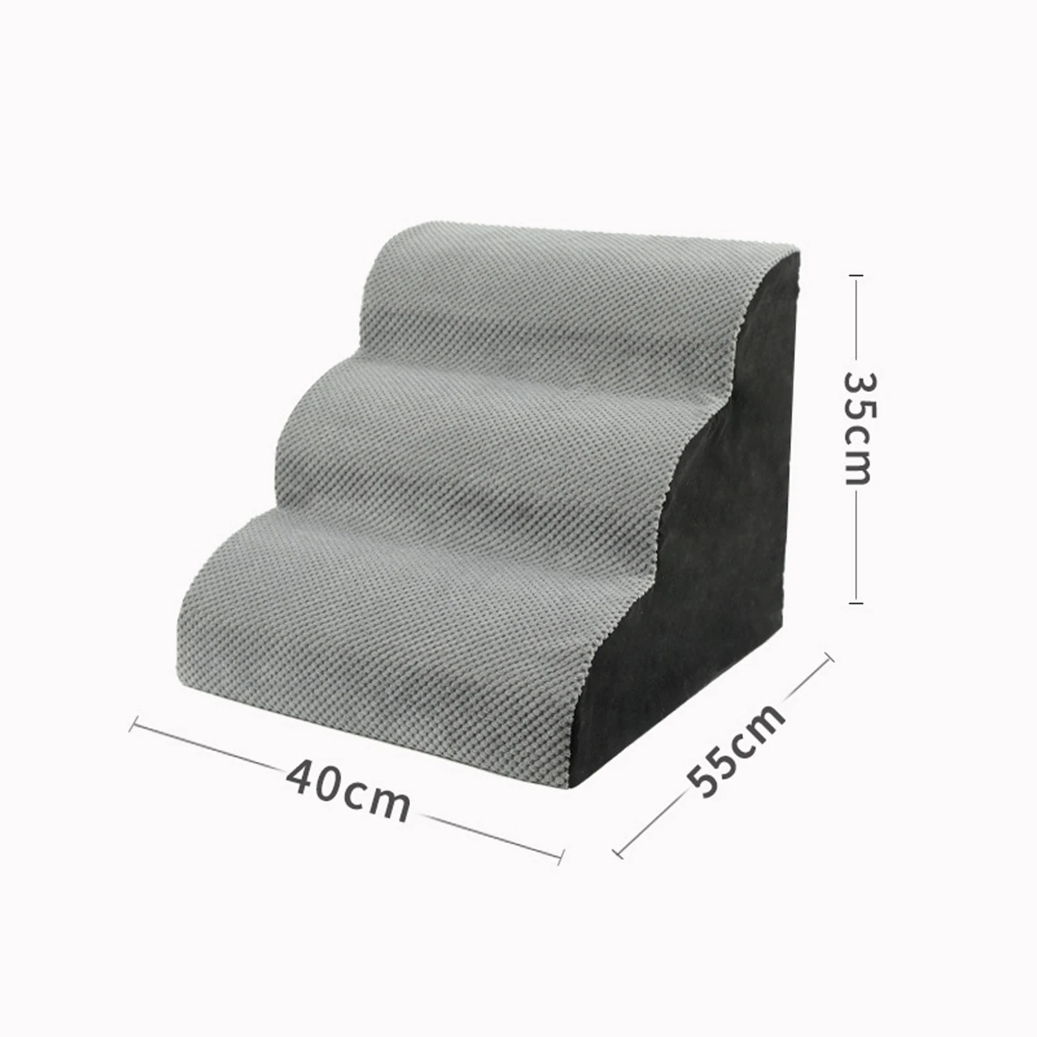 Indoor household modern grey 2/3/4 steps ramp pet dog steps stairs for dog cat animal