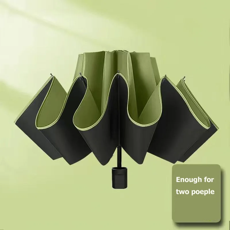 Lightweight Classical 3-Folding Business Umbrella Pongee Material Semi-Automatic Control for Adults and Business Gifts