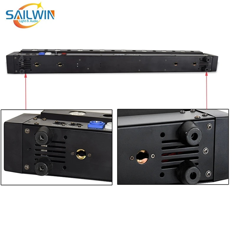 Sailwin сценическое освещение 8 глаз + теплый белый светодиодный красный лазерный свет DJ движущаяся головка луч света для вечеринки