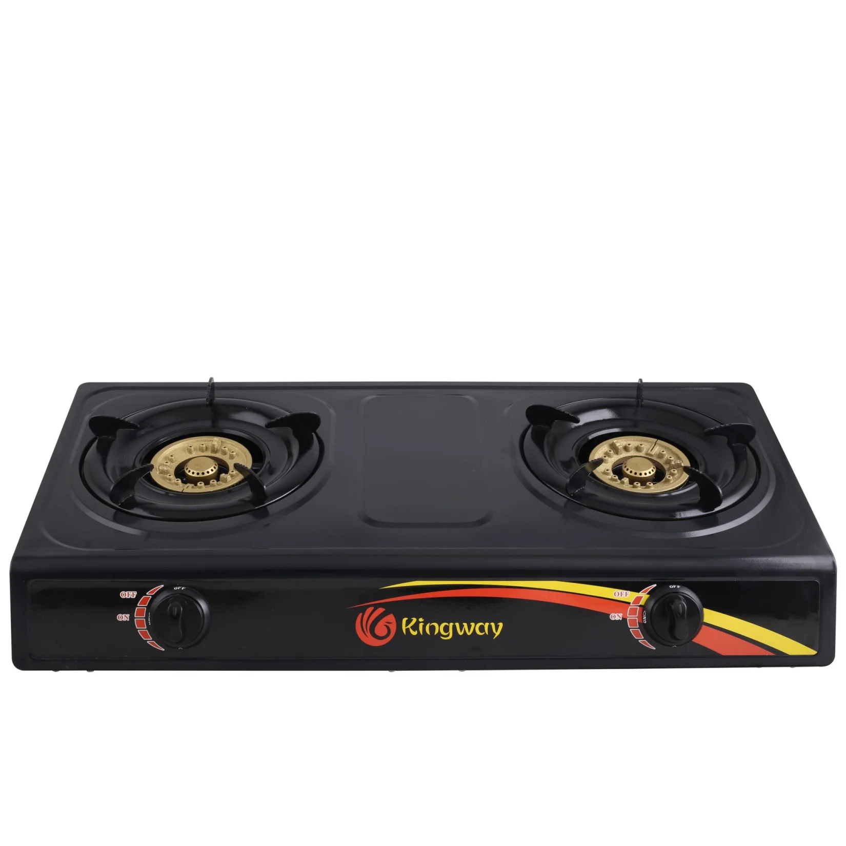 Household Kitchen Appliances Black Stainless Steel Double Burner Gas Stove Gas Range