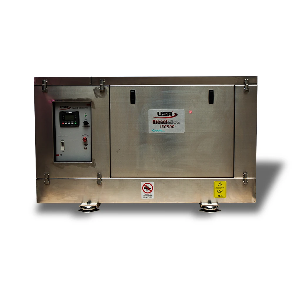 Kubota engine 50kW High quality sea water cooled silent marine generator SINGLE PHASE 220V 50HZ