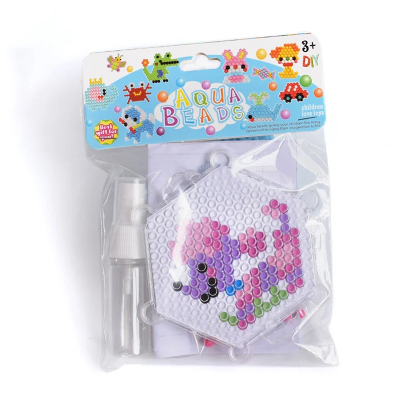 5mm Water Fuse Beads Kit Dog Pattern Art Crafts Educational Toys Magic Water Sticky Beads For Kids