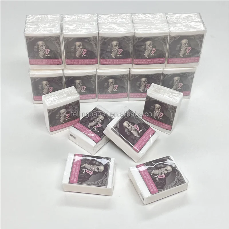 Factory Cheap Price Eco-Friendly Skin-Friendly Handkerchief Soft Tissue Standard Pocket Tissue