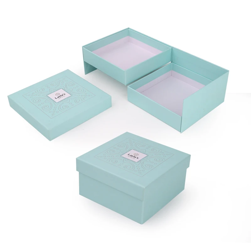 custom logo luxury chocolate box with 2 dividers art paper chocolate boxes packaging small chocolate candy gift  boxes