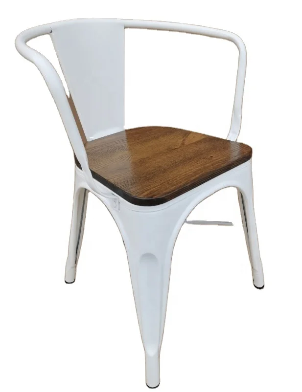 Wholesale Stackable Vintage Industrial Silla Tolix Cheap Kitchen Metal Dining Chairs