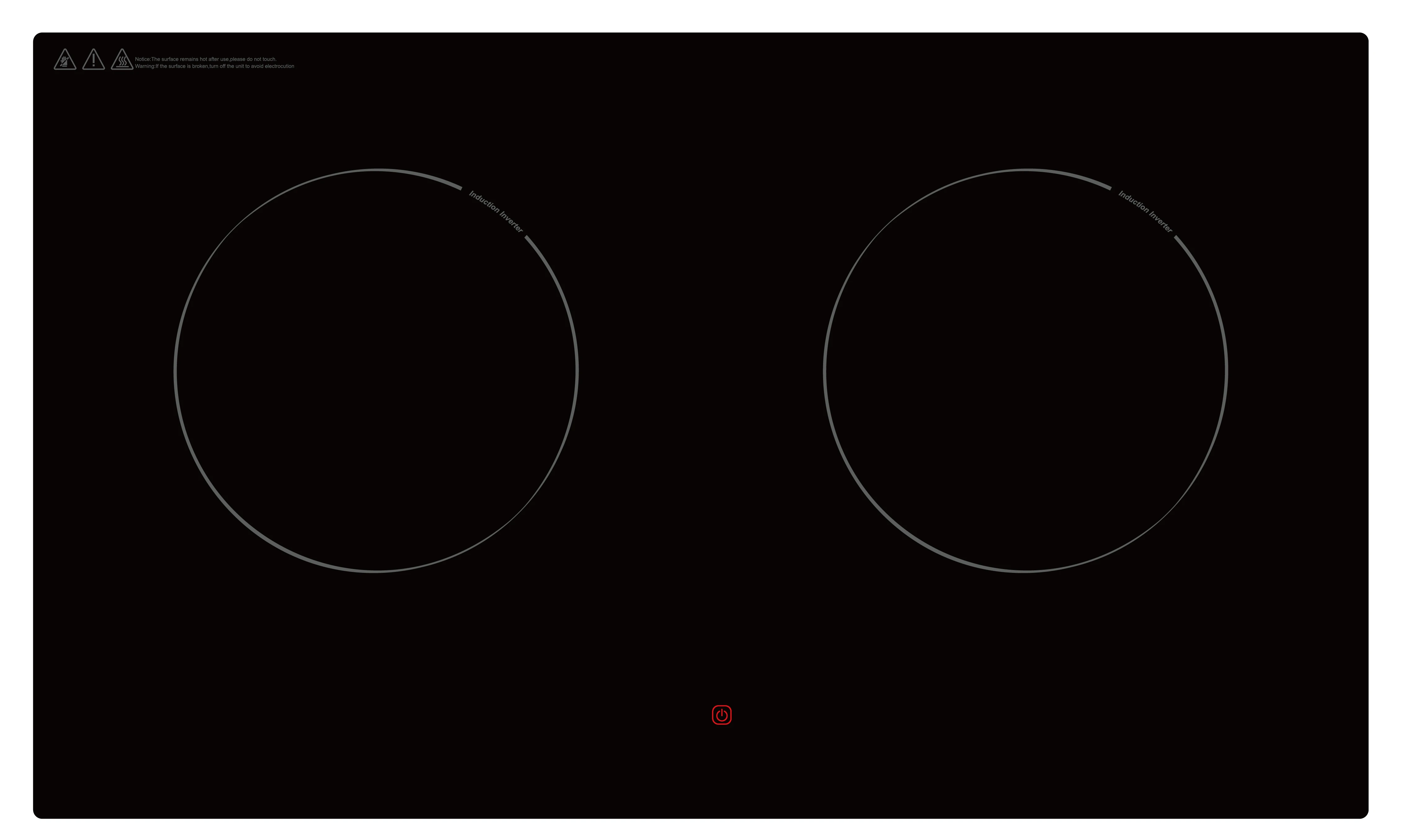 Kitchen Appliance Build in Two Burners Invisible Switch HOB Radiation Infrared Burner Electric Free Spare Parts Dual-cooker 4200