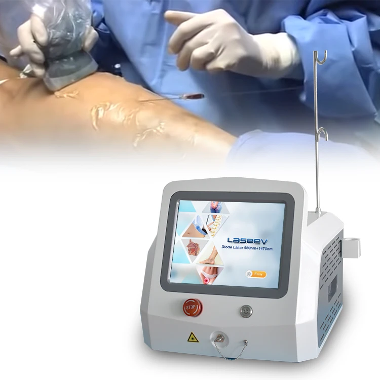 Hot Sale Model 980nm1470nm Double Wave Diode Laser For The Treatment Of Varicose Vein Vascular Disease