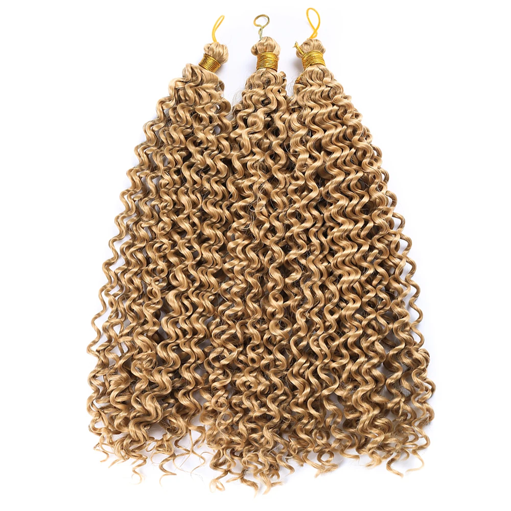 ANSWER 14 Inch Water Wave Crochet Twist Wavy Braiding Hair Natural Synthetic Braids Extension for Afro Women