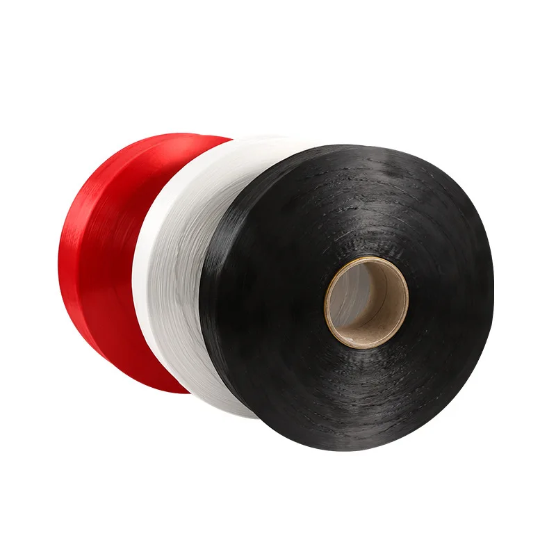 New Material White 100d- 3000d PU-Strong Encryption Net Polypropylene Yarn (PP yarn) Used for Ribbon, Rope