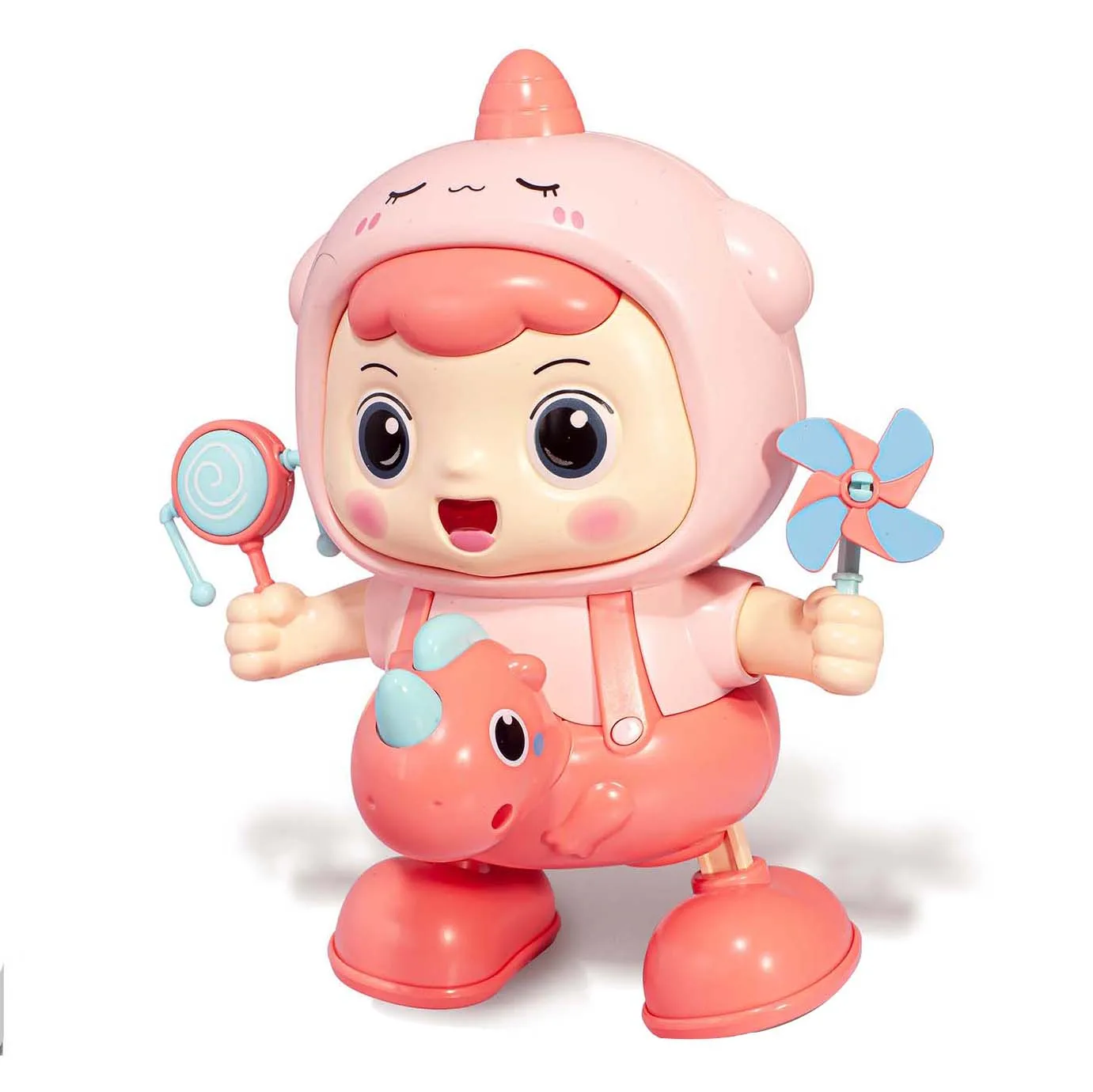 2024 Baby new early education electric light music doll toy baby fun baby animal dancing robot toy
