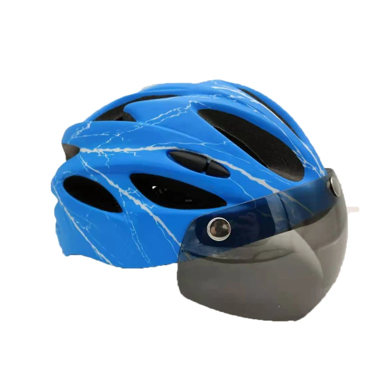 LC Top Selling Adult Custom Bicycle Helmets Blue And White Adult Bicycle Helmet For Sale