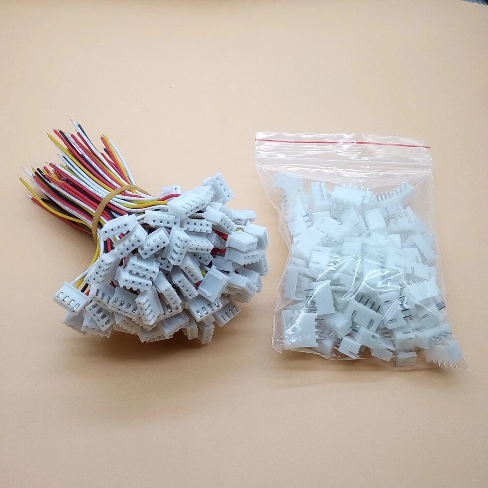 XH Pitch 2.54mm 2Pin 3Pin 4Pin 5/6/7/8/9/10 Pin Single-Head Wire To Board Connector 10cm 26AWG With Socket